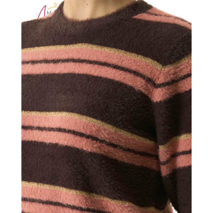 Garcia pullover harig T260245 Bruin Coral
